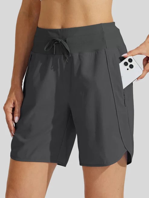 Tyrelle - Short de sport pour femmes avec taille haute et cordon de serrage