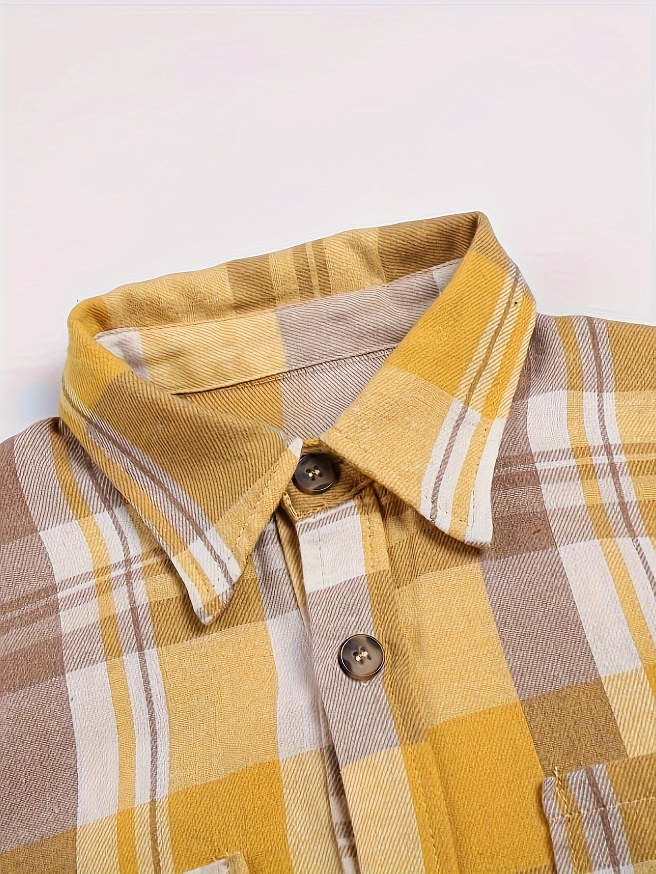 Falina - Chemise femme à carreaux avec boutons et poches