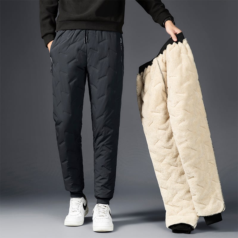 Annika™ - Pantalon de survêtement en laine d'agneau chaud et coupe-vent
