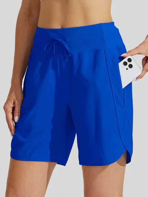 Tyrelle - Short de sport pour femmes avec taille haute et cordon de serrage