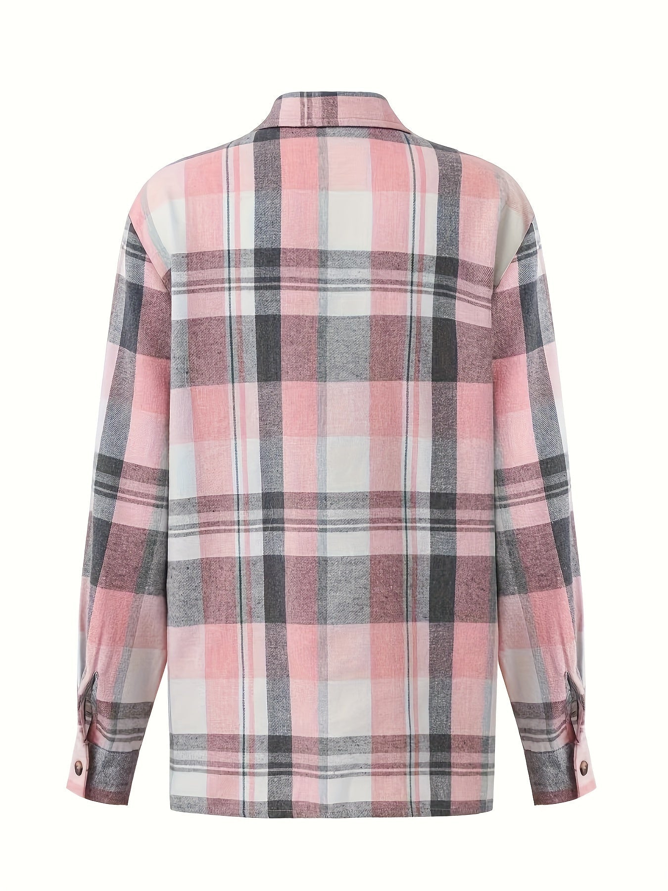 Falina - Chemise femme à carreaux avec boutons et poches