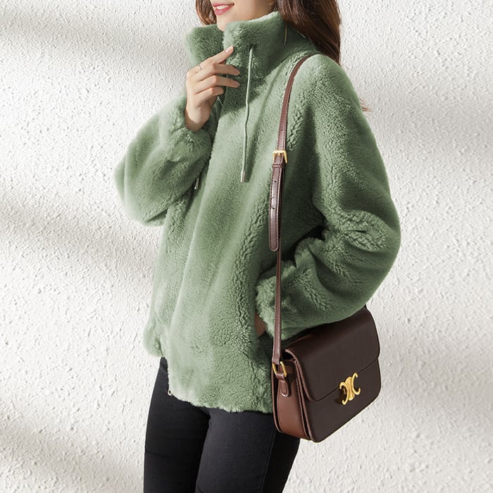 Lune™ - Manteau Matelassé à Col Montant