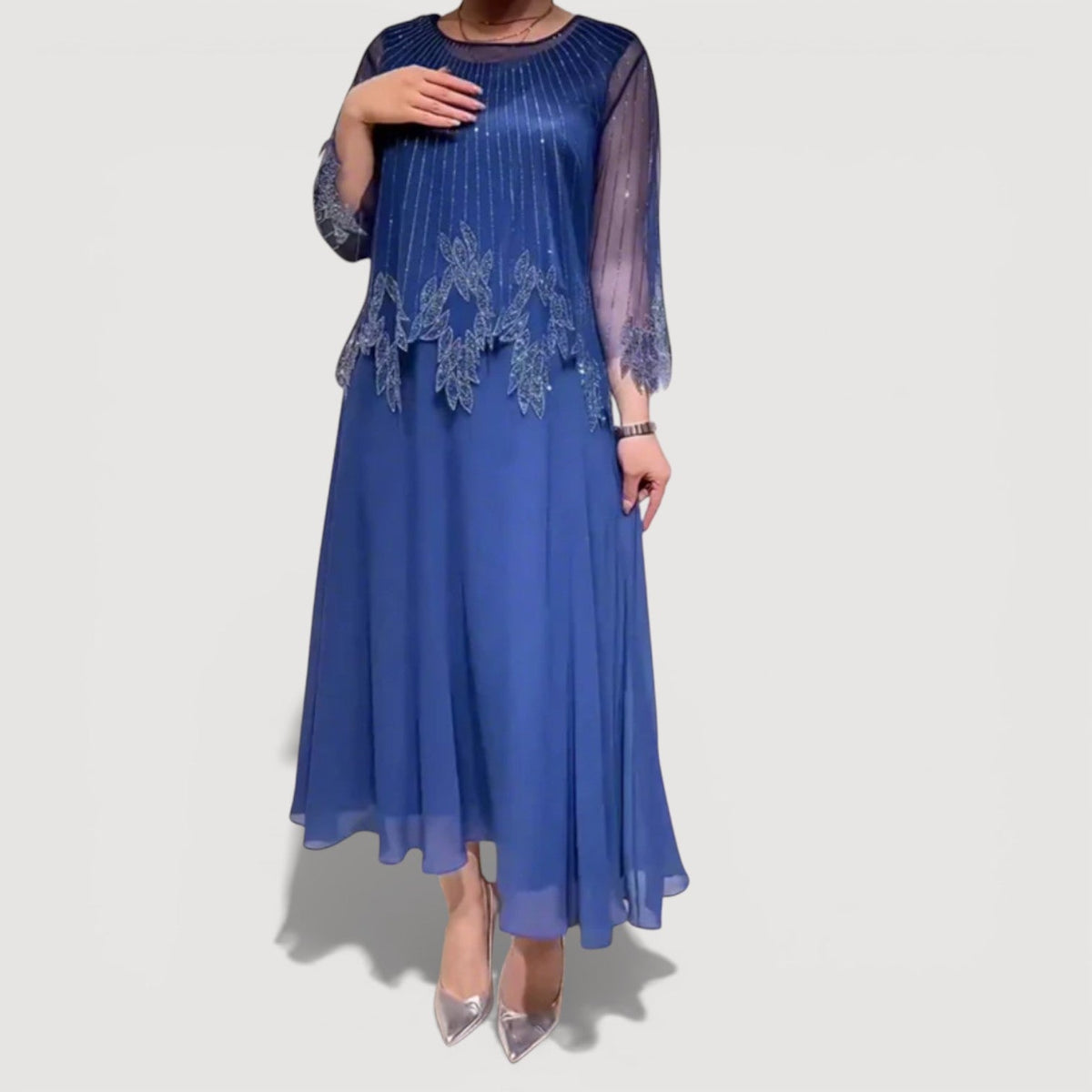Cyralia - Robe Midi Soirée Élégance Fluide
