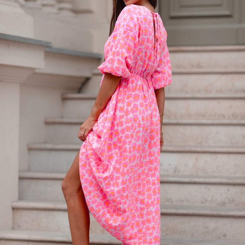Cenovia™ - Robe Imprimée Femme à Décolleté V Élégant