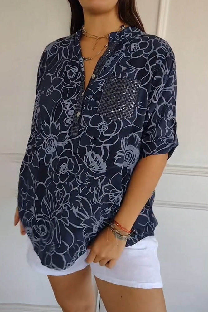 Wilhelmina - Chemisier femme en dentelle florale