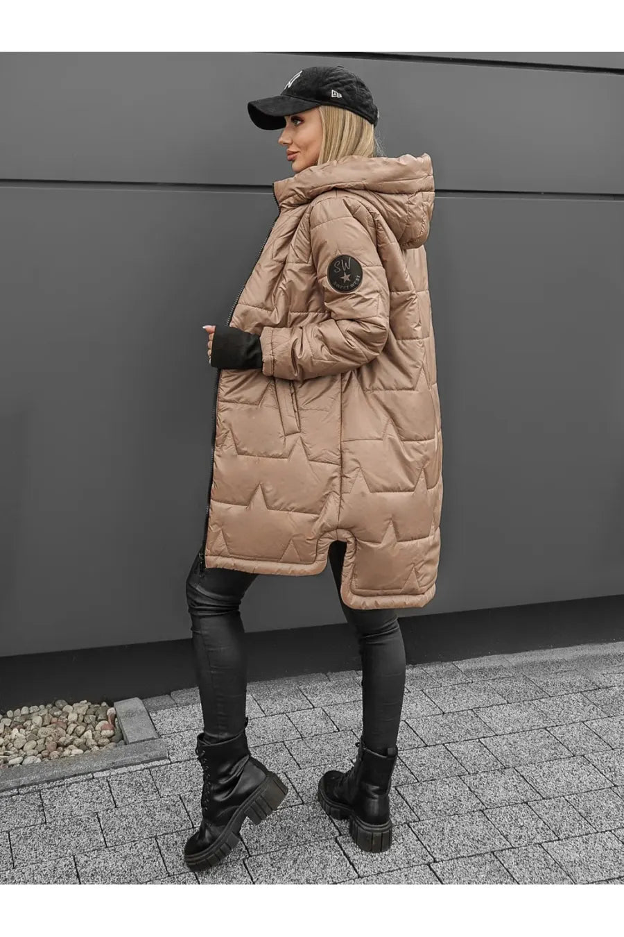 Daantje - Doudoune femme longue à capuche zippée