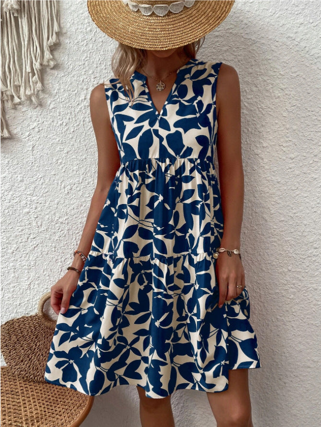 Elaris - Robe courte femme à imprimé floral
