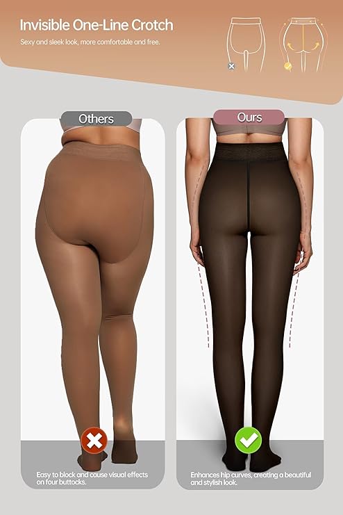 Dalira™ - Collants effet velours ultra chauds pour l'automne