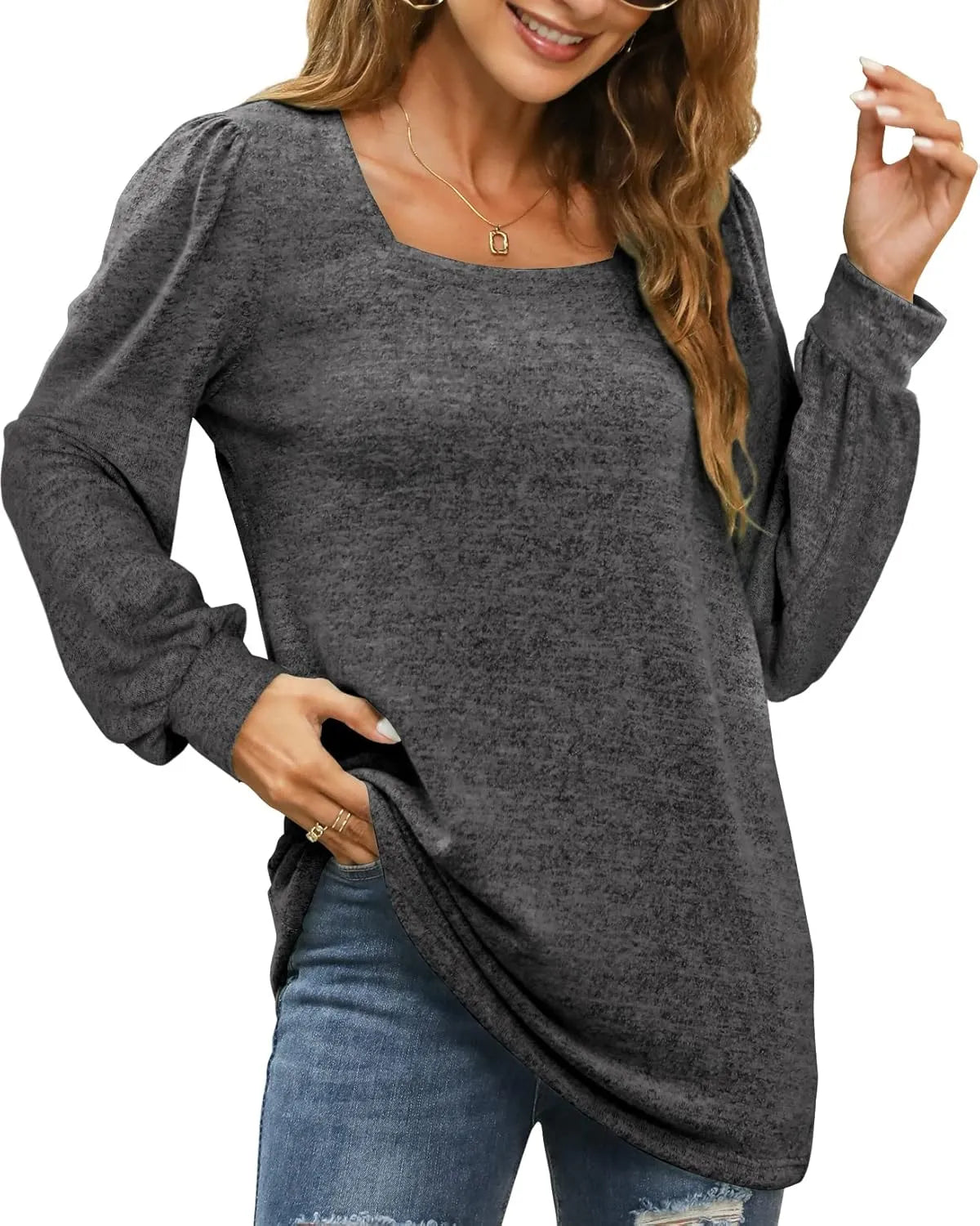Maëlys™ - Haut Décontracté Longues Manches pour Femme