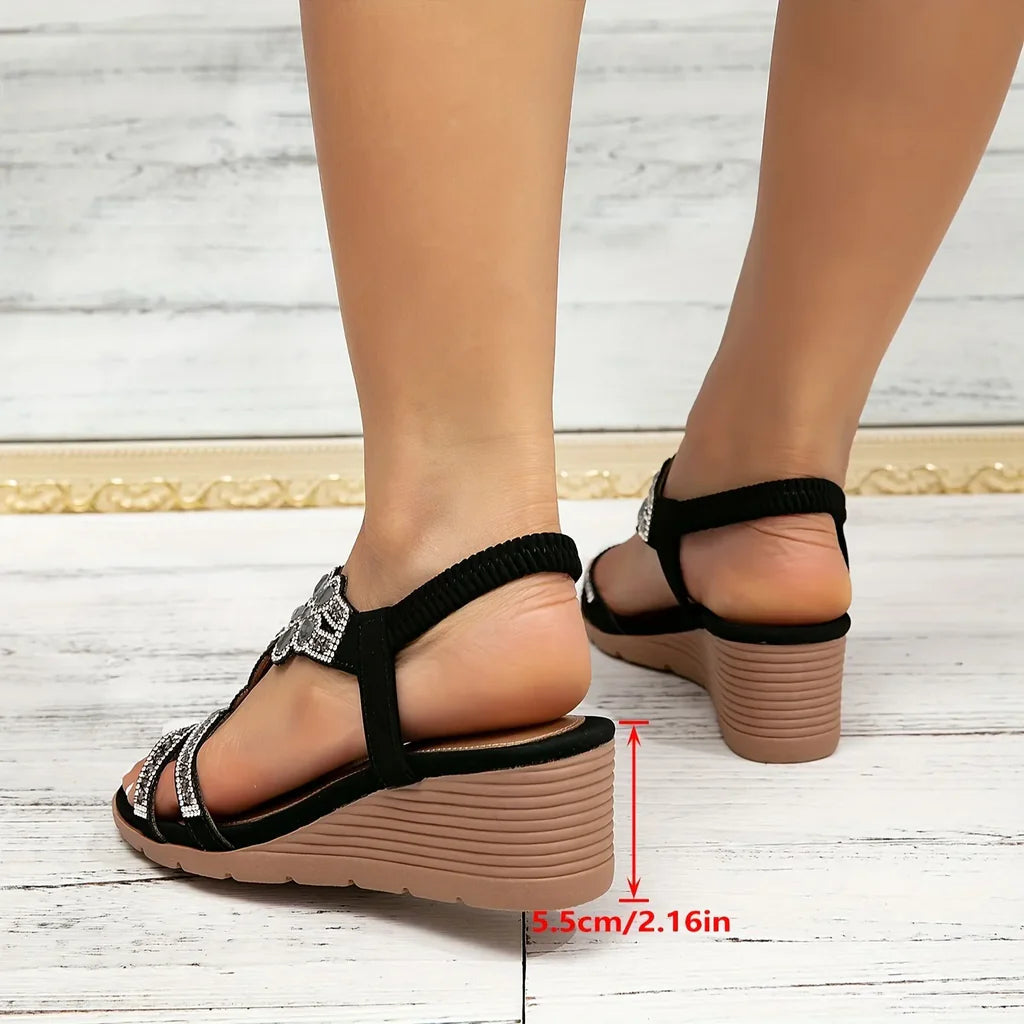 Gryvella™ - Sandales femme compensées orthopédiques confort été marche