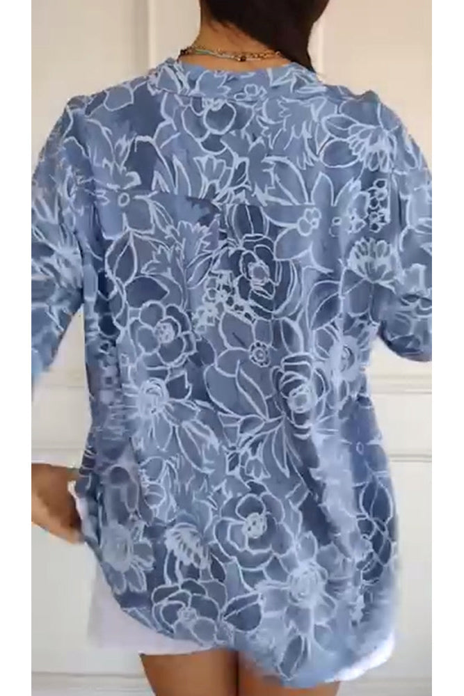 Wilhelmina - Chemisier femme en dentelle florale