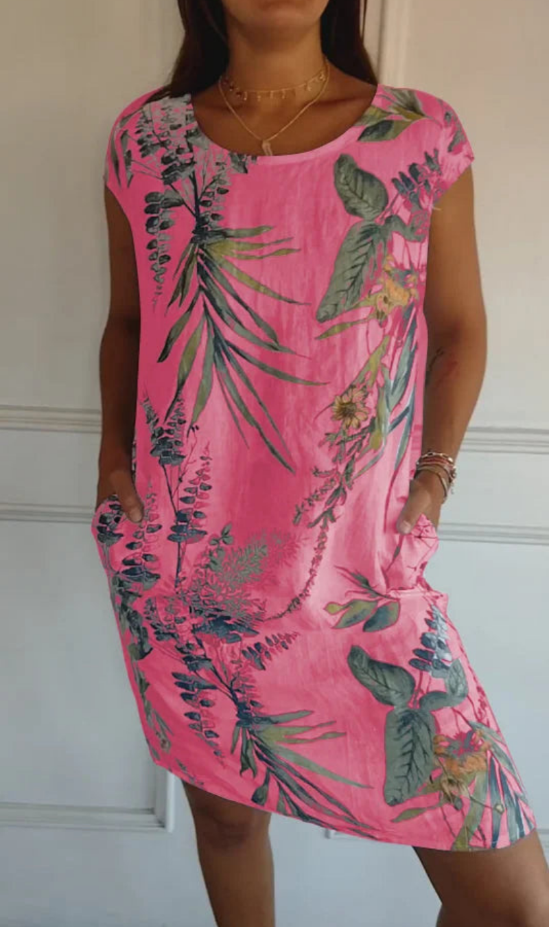 Kaevyn - Robe femme fluide à imprimé jardin