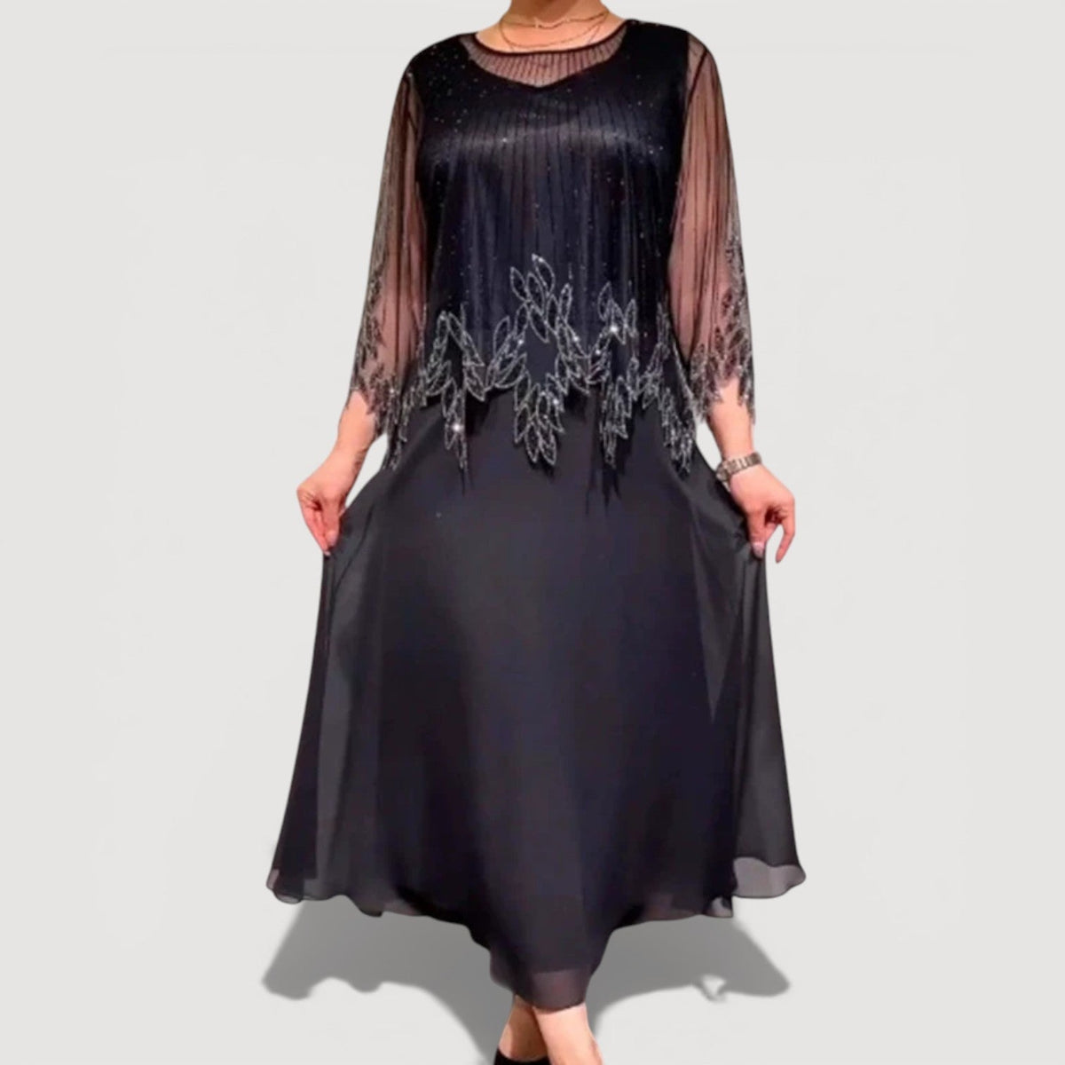 Cyralia - Robe Midi Soirée Élégance Fluide