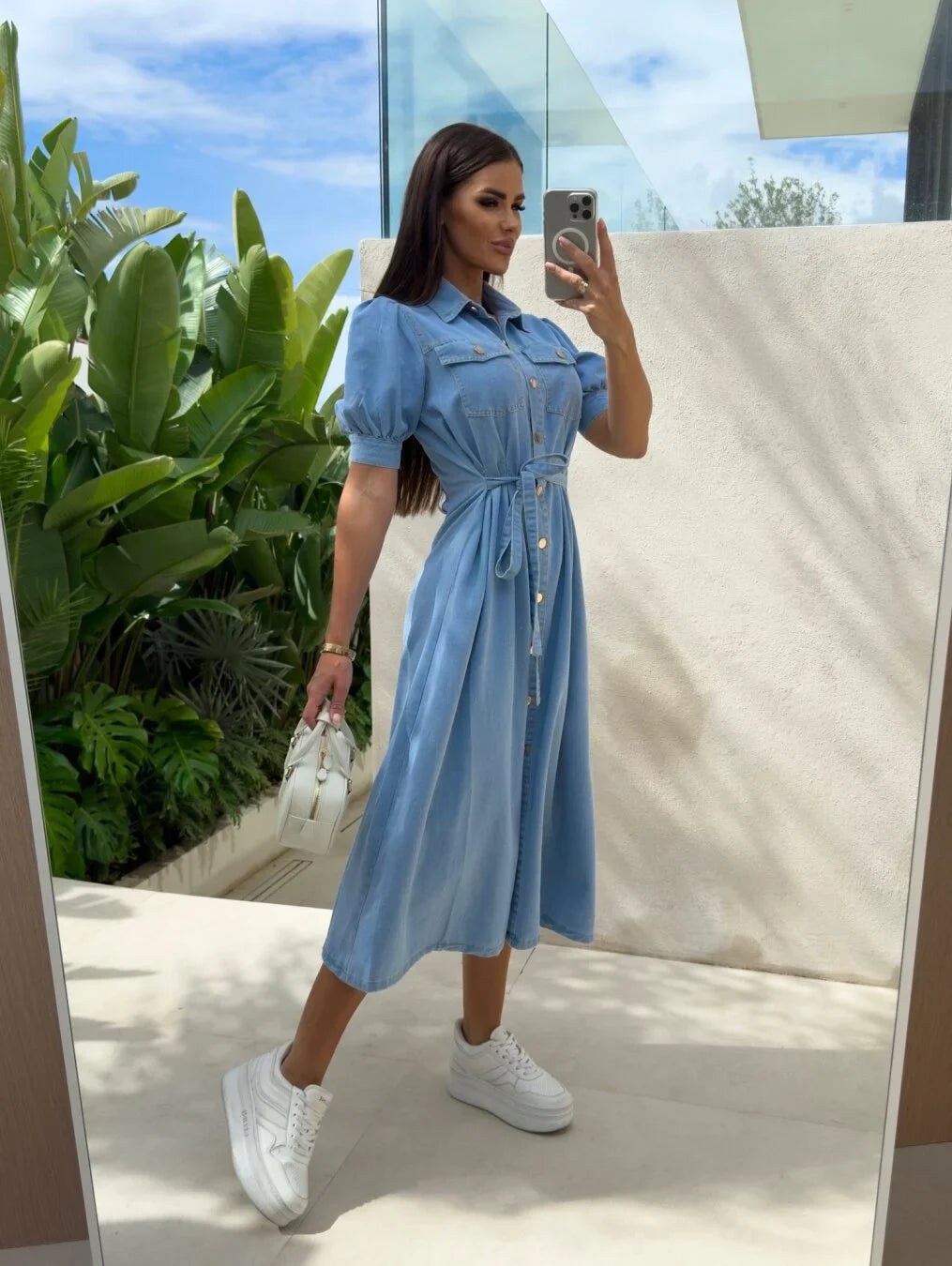 Daphne™ - Robe en denim Sunshine