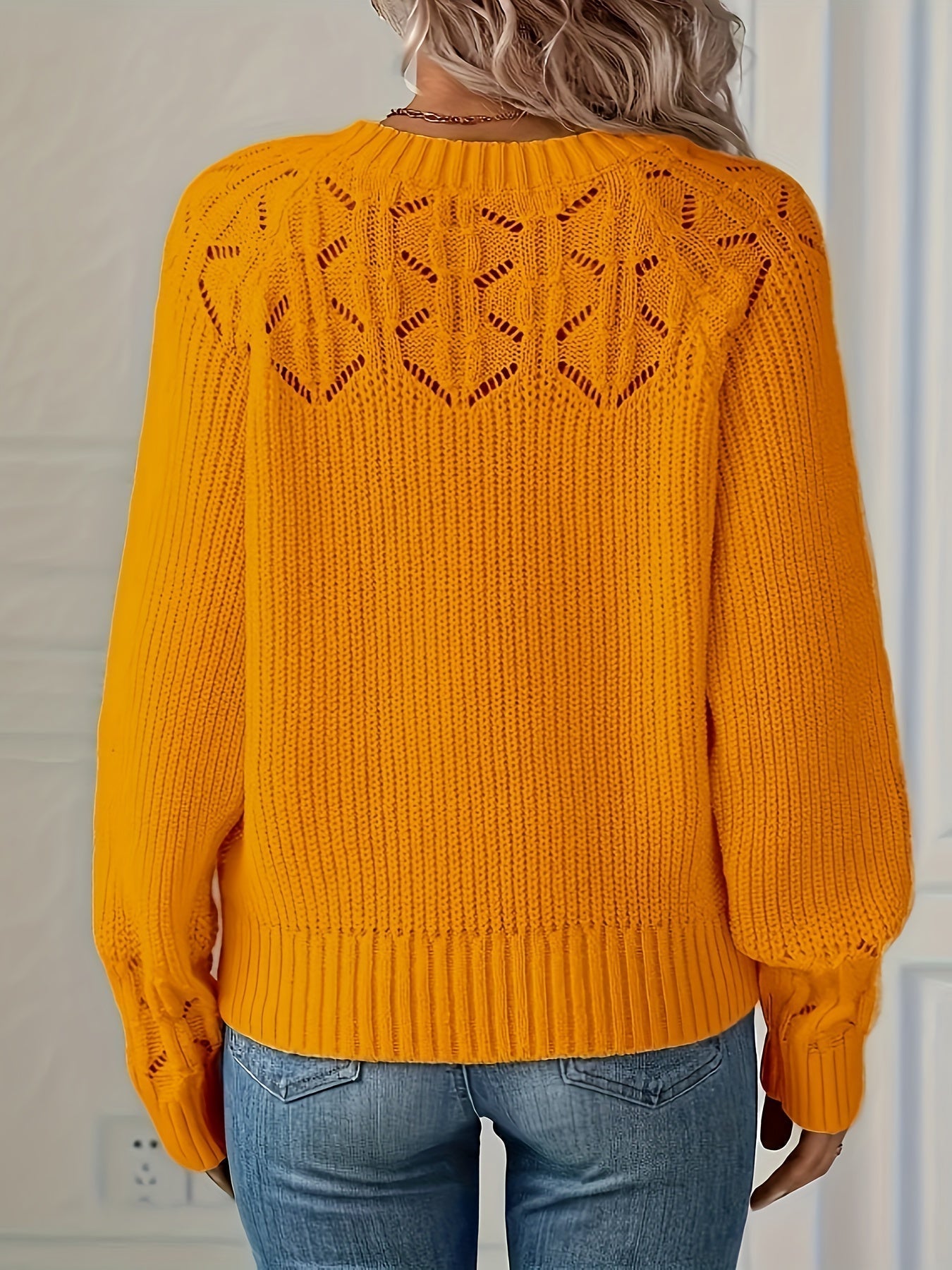 Joravelisse - Pull Tricot Élégant à Manches Longues