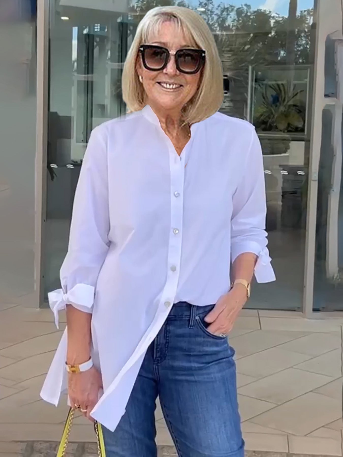 Liora™ - Veste Chemise Longue Boutonnée en Coton (Aujourd'hui seulement : 1 acheté = 1 offert !)