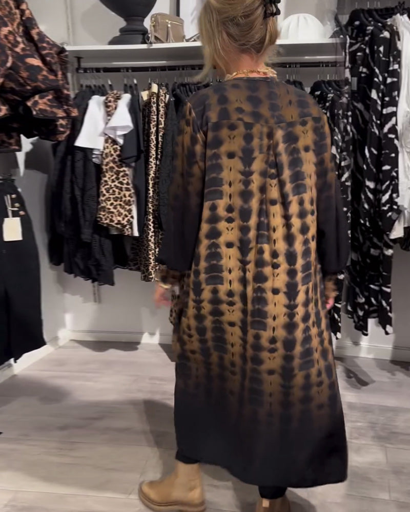 Héloïse™ - Robe féminine marron polyvalente