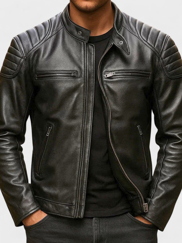 Xavier™ - Blouson Vintage en Cuir Homme