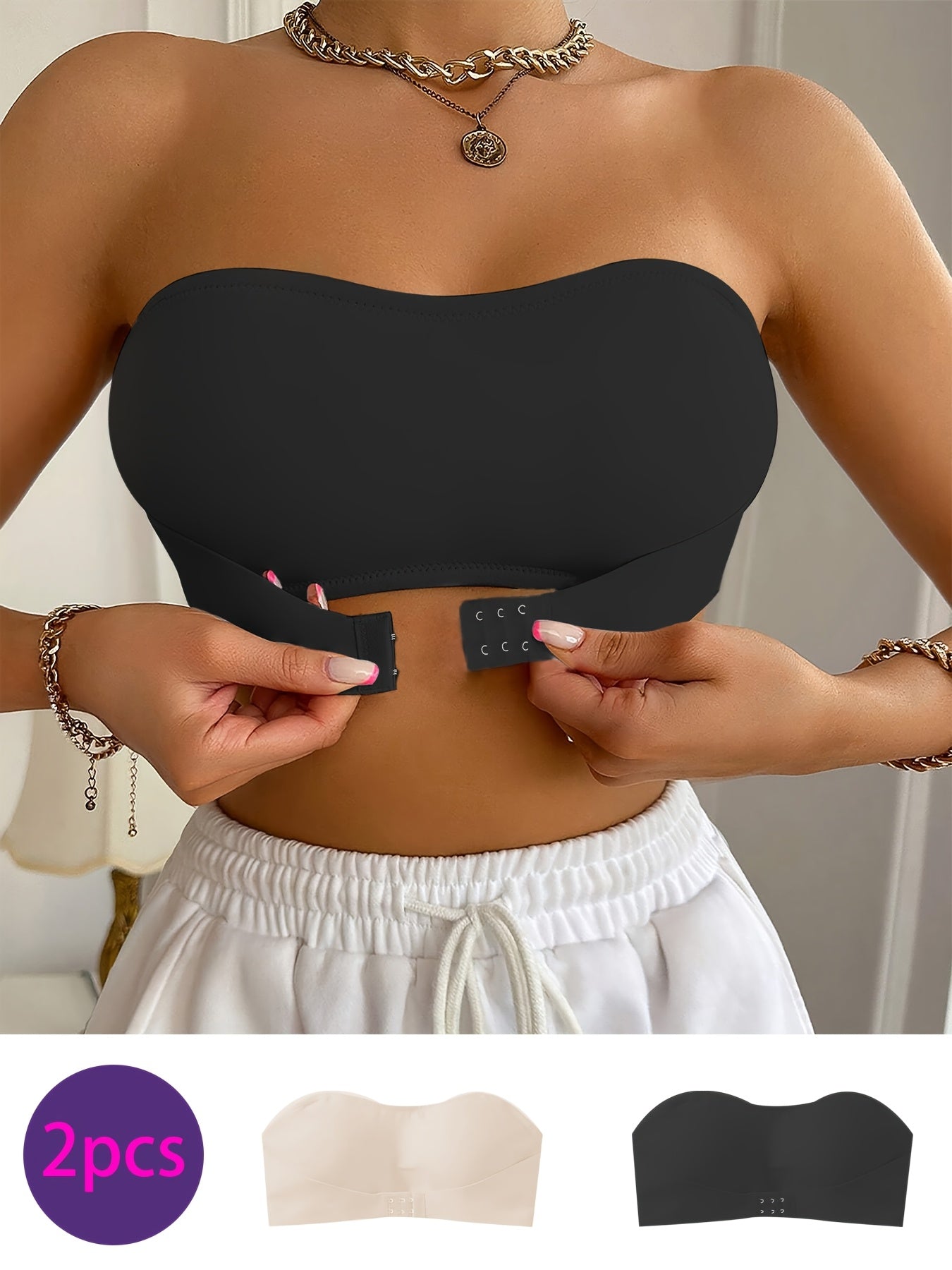 Saphira™ - Ensemble 2 pièces avec bandeau sans armatures ni coussinets