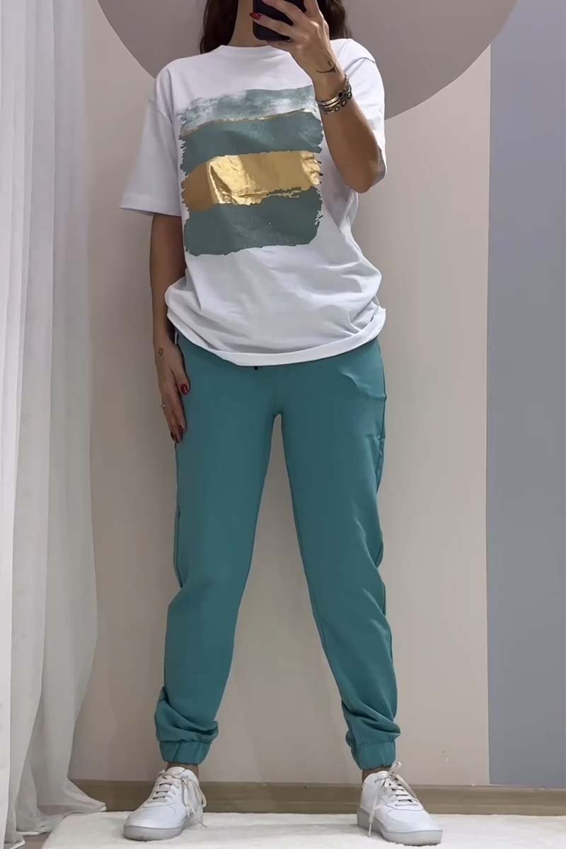 Helira™ - Ensemble décontracté avec haut et pantalon pour un style quotidien
