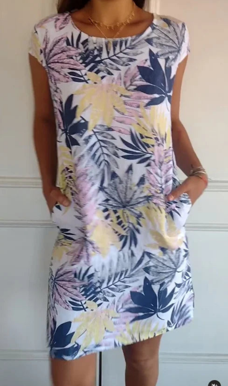 Kaevyn - Robe femme fluide à imprimé jardin