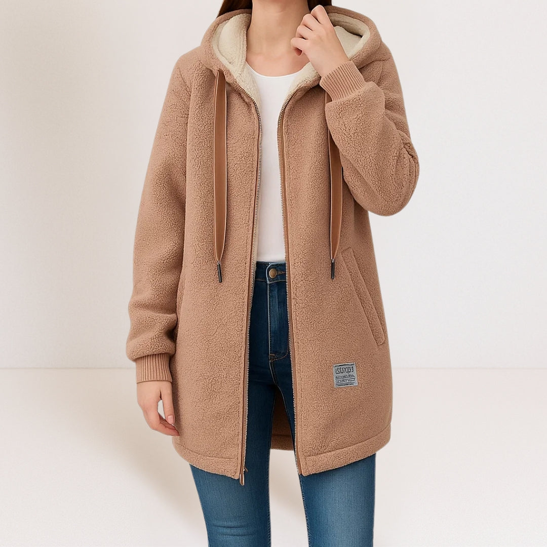 Ravienne™ - Veste Longue Douillette à Capuche pour Femme