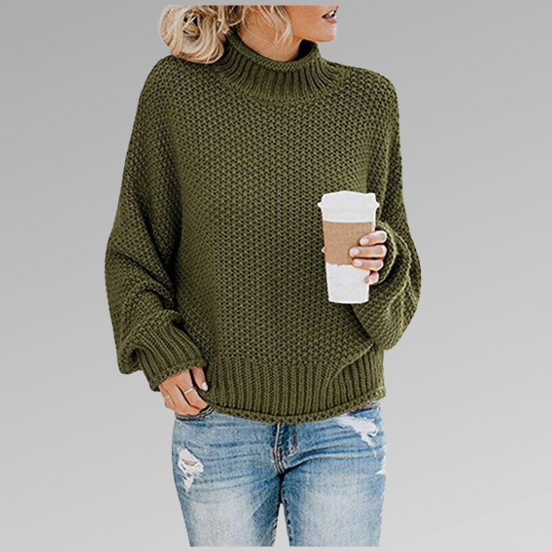Loes™ - Pull Femme Col Roulé 2025 Oversize