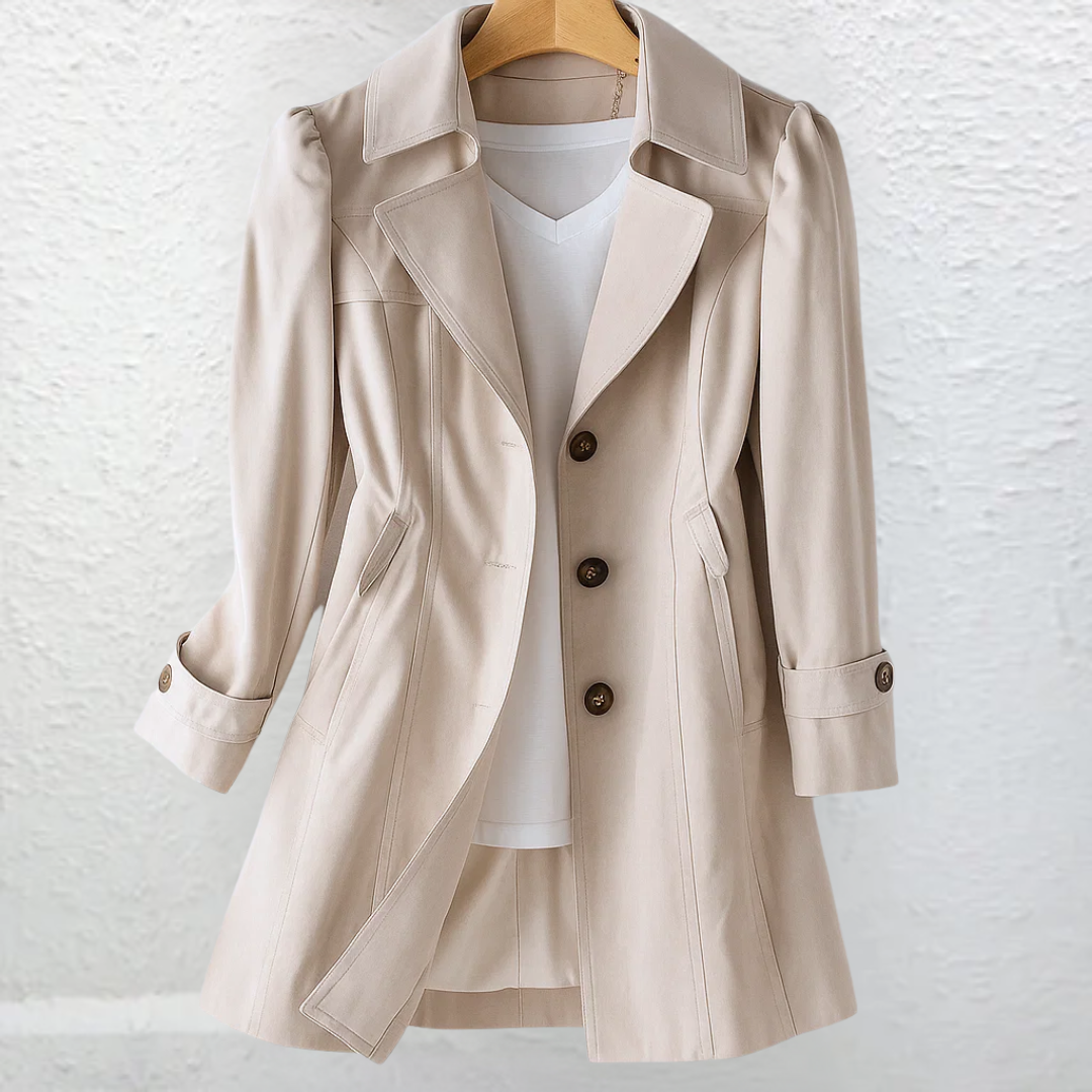 Gavryxa™ - Trench femme vintage élégant coupe cintrée mi-saison