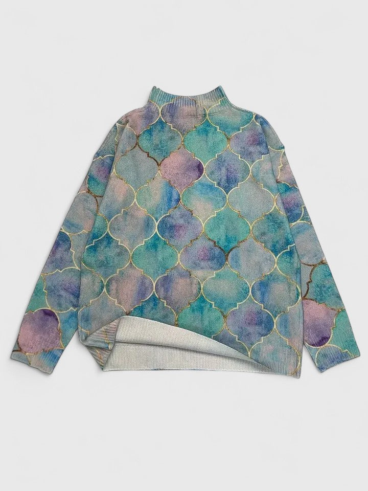 Belirra™- Pull Femme en Maille Pastel Douce et Brillante