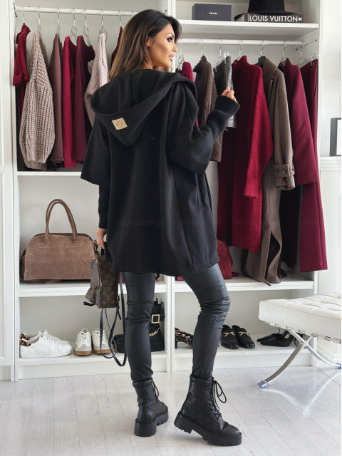 Quelirra - Veste Élégante à Capuche pour l’Automne et l’Hiver