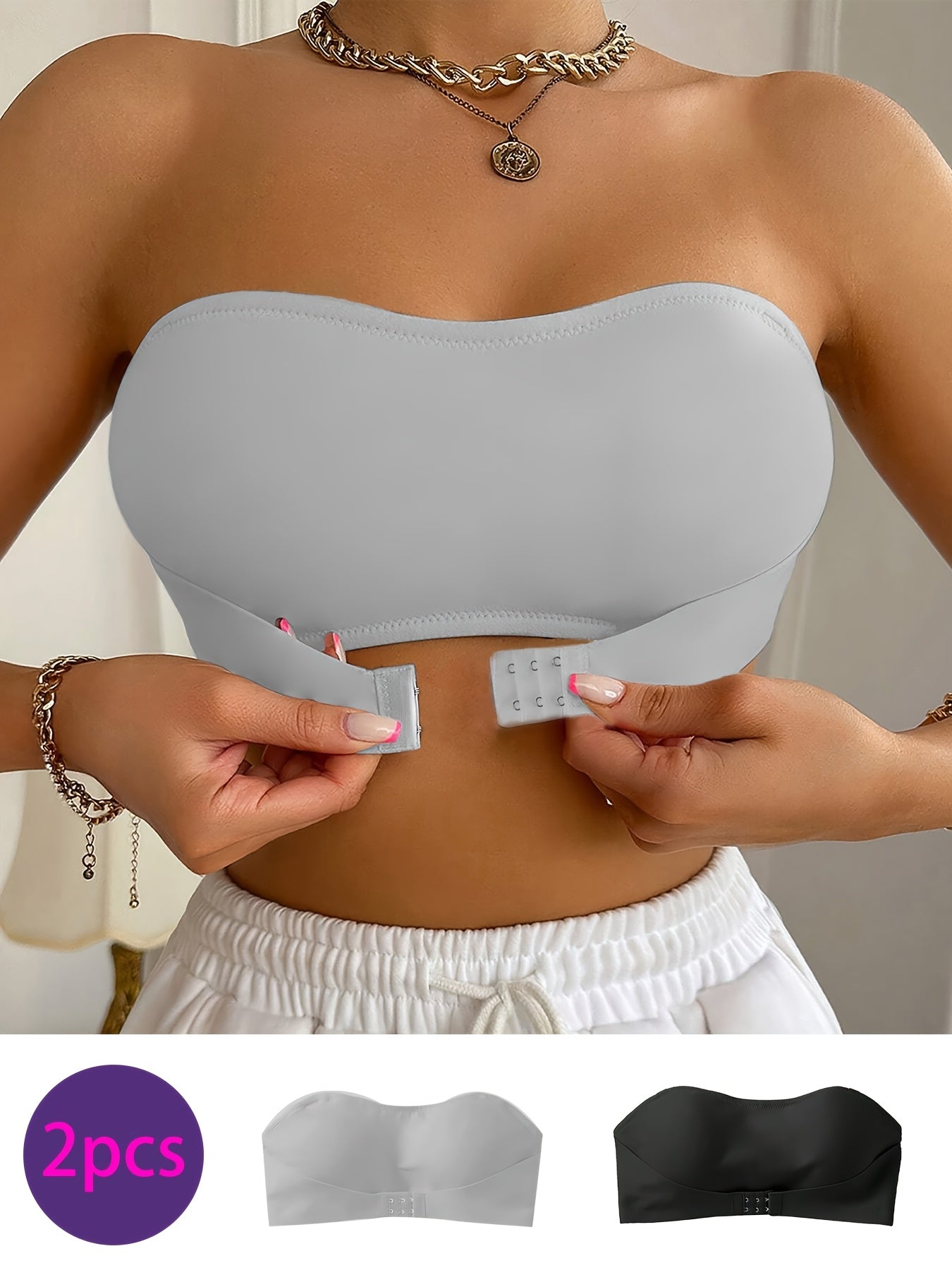 Saphira™ - Ensemble 2 pièces avec bandeau sans armatures ni coussinets
