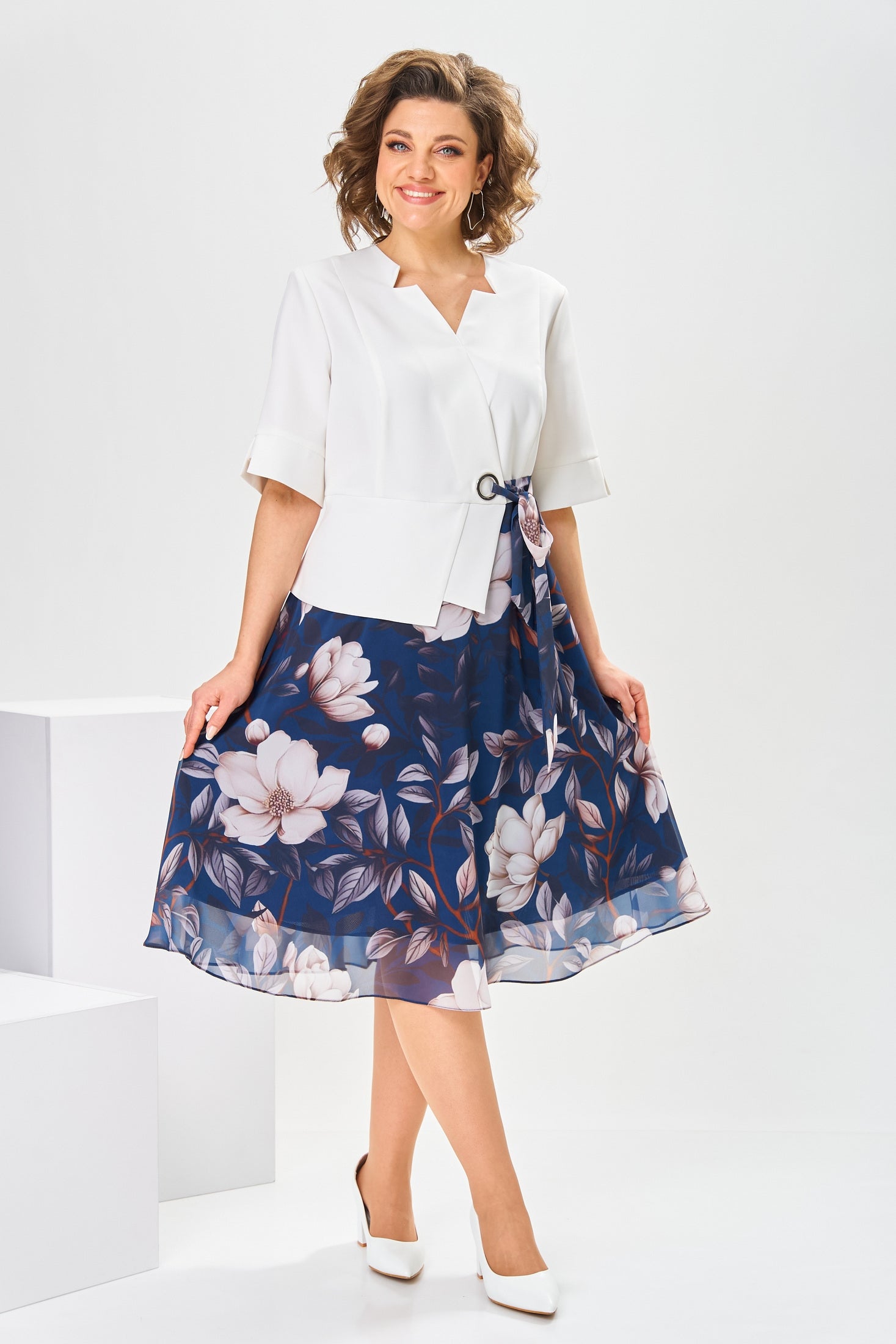 Adelisa™ - Robe en Coton et Soie de Haute Qualité pour une Élégance Naturelle