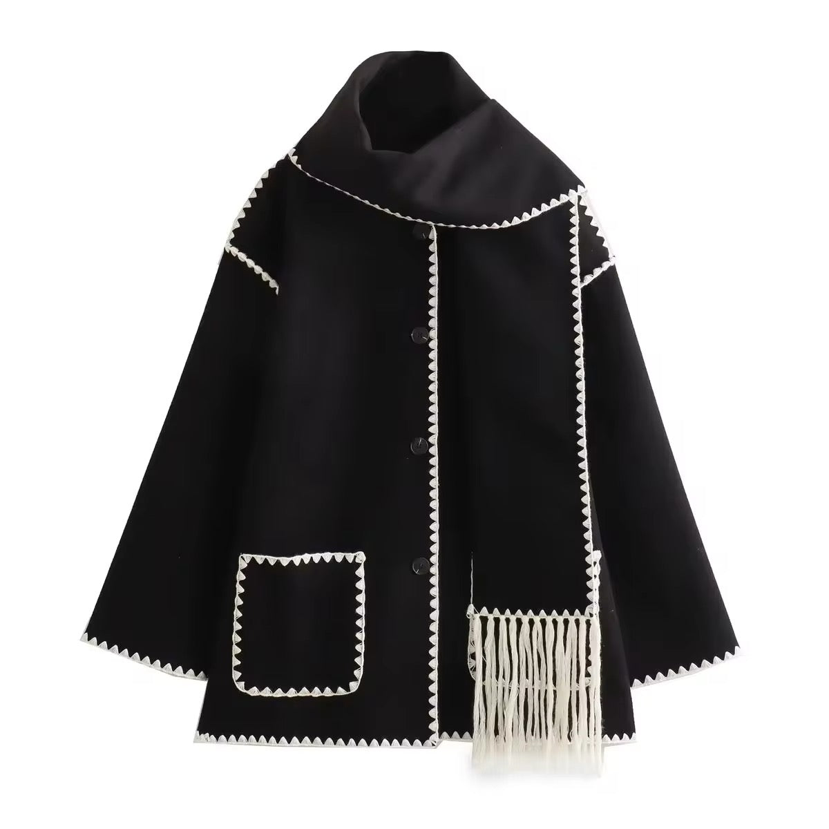 Antoinette™ -  Manteau Élégant avec Col Rond et Poches
