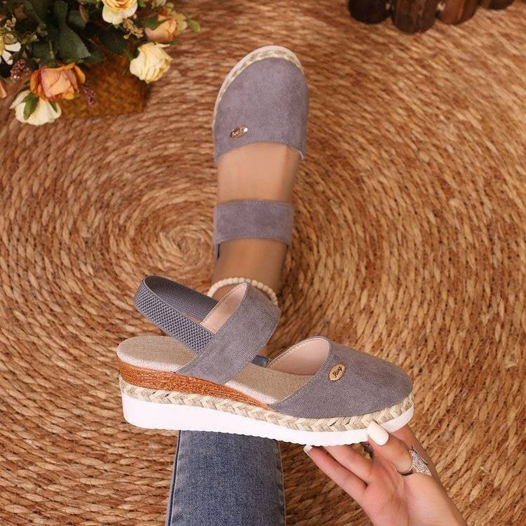 Lioraelle™ - Sandales Orthopédiques avec Plateforme, Ventilées et Décontractées
