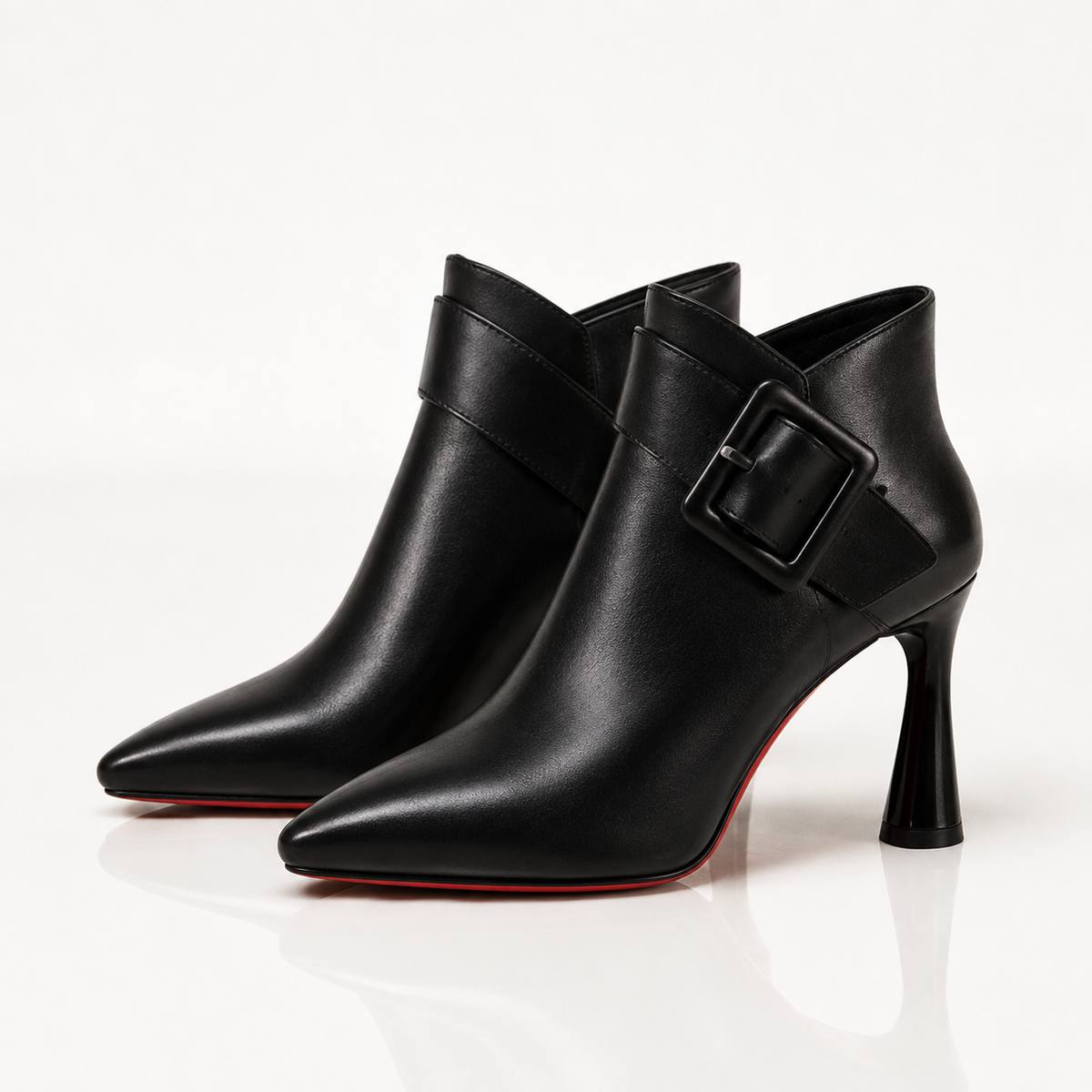 Gea - Bottines femme à boucle et talon fin