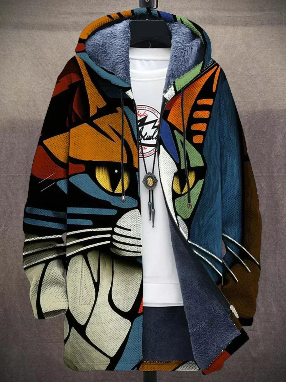 Paulette - Cardigan femme artistique à capuche avec doublure douce