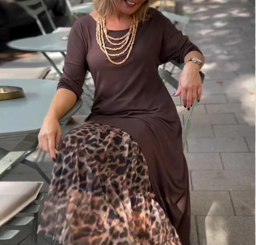 Evelorae - Robe Chic Asymétrique avec Jupe Tulle