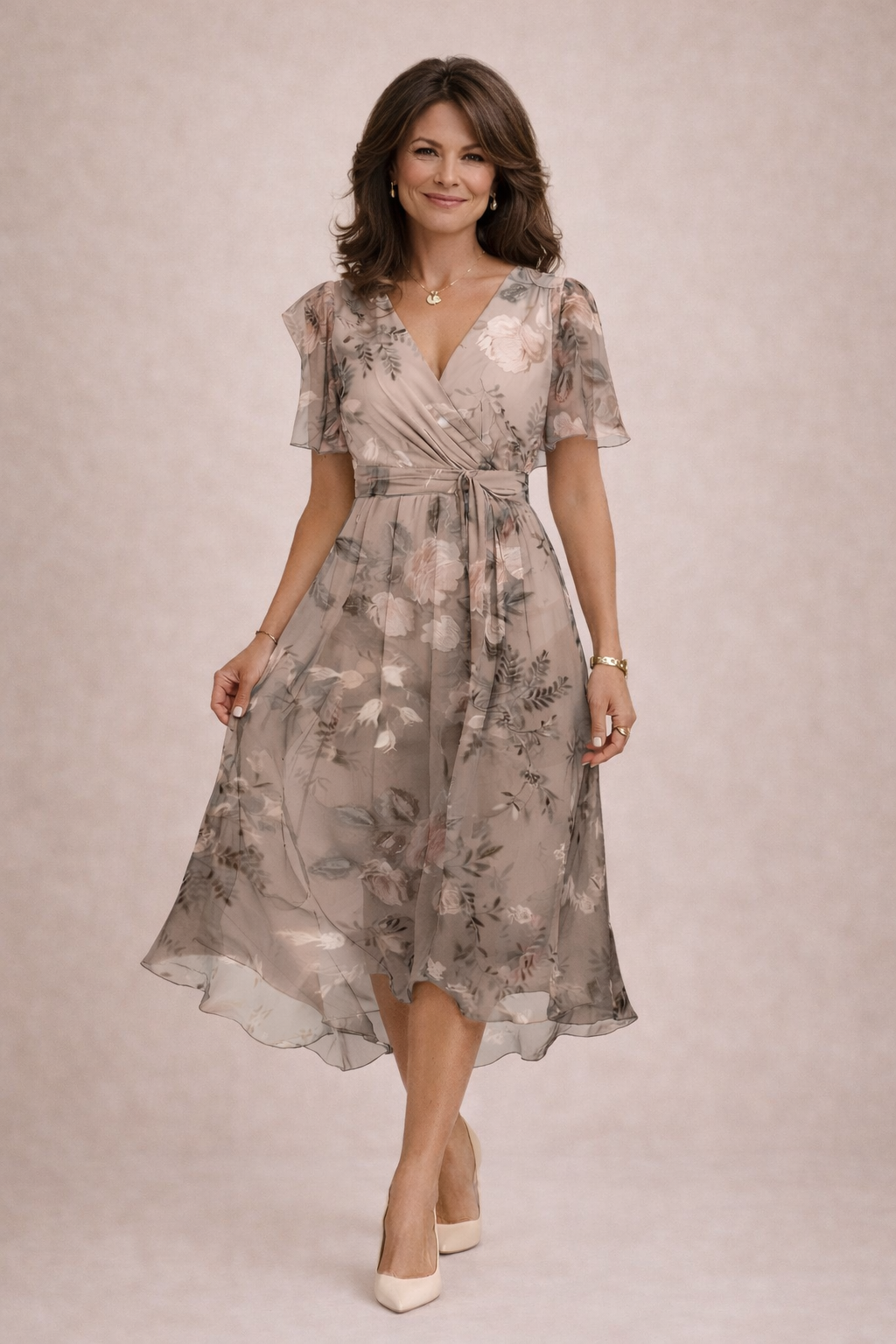 Kaedra™ - Robe Fluide Florale Élégante