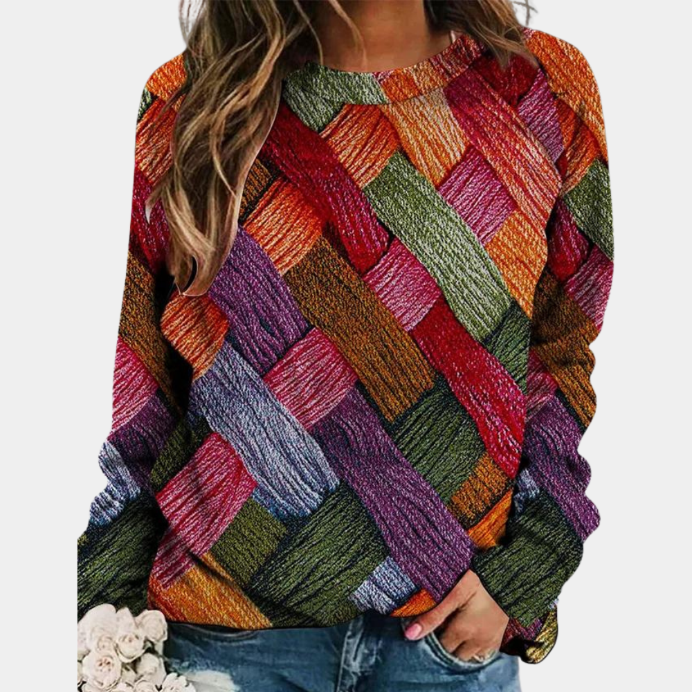 Salomé™ - Pull Coloré à Motif