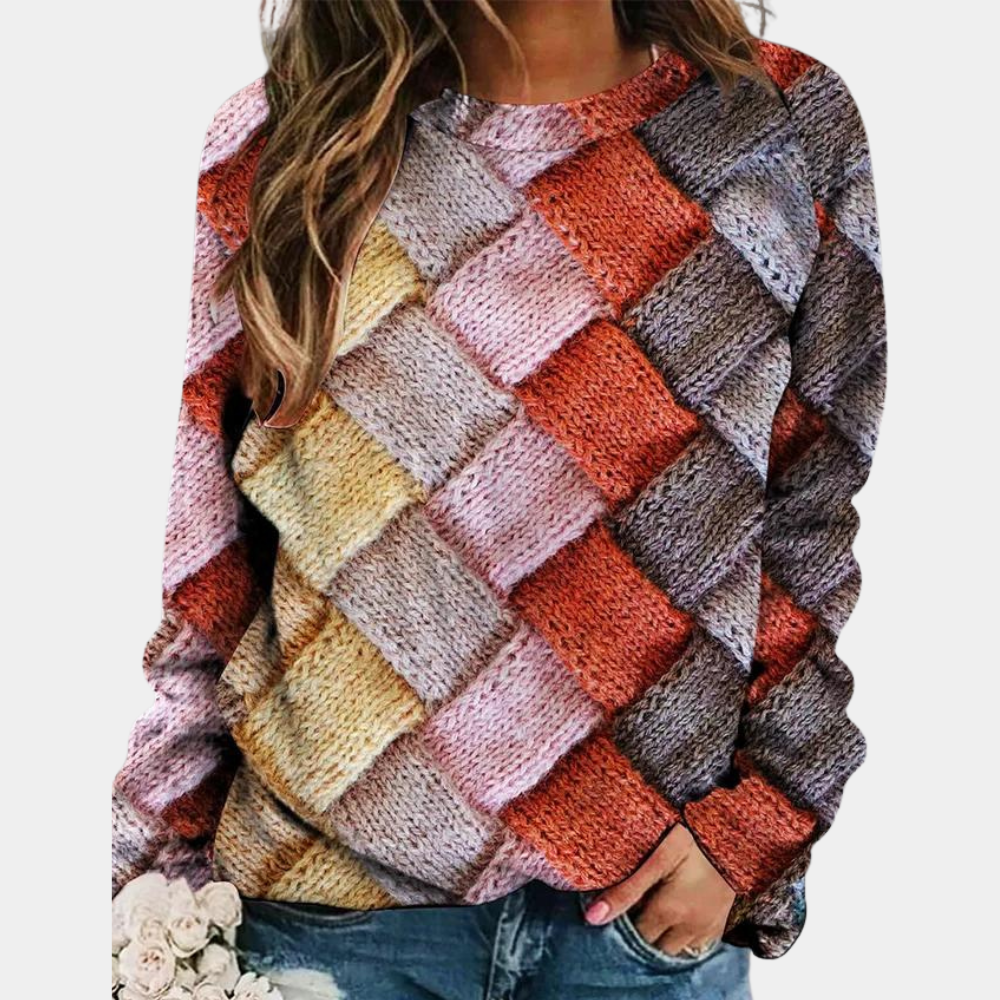 Salomé™ - Pull Coloré à Motif