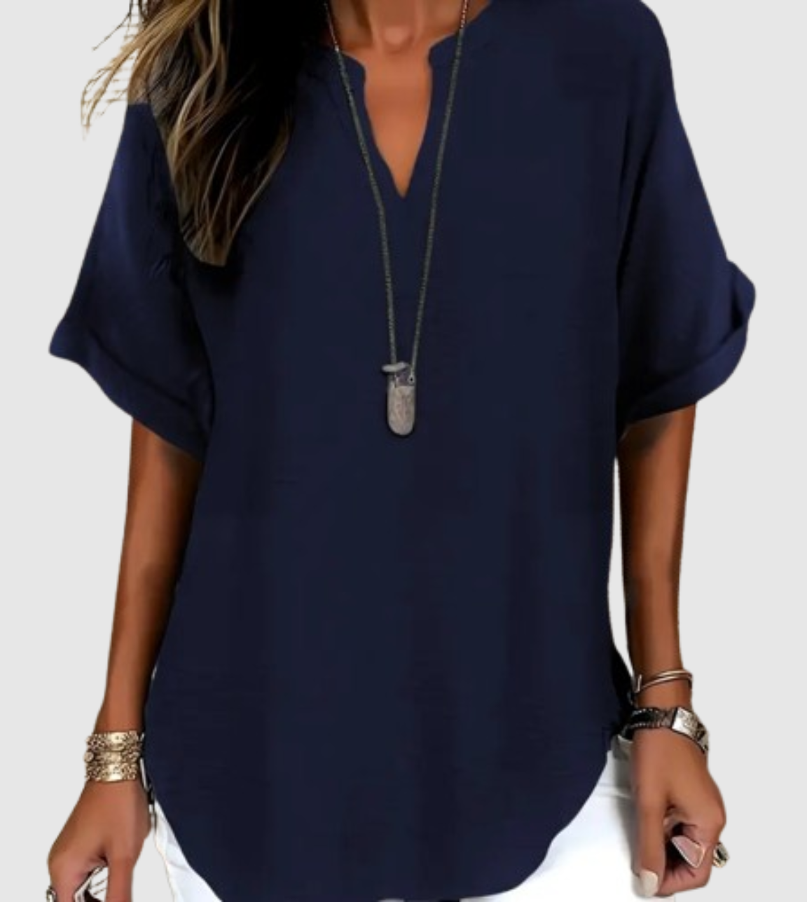 Sylmira™ - Blouse Ample Élégante à Col V