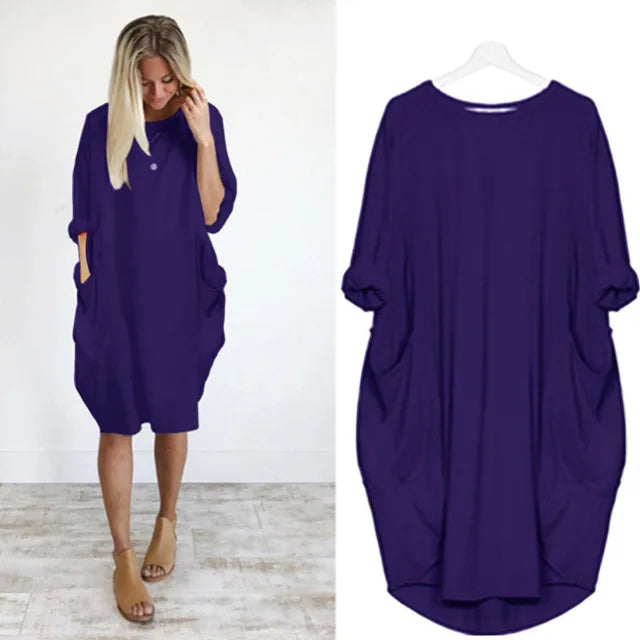 Axelle™ - Robe Confortable avec Poches