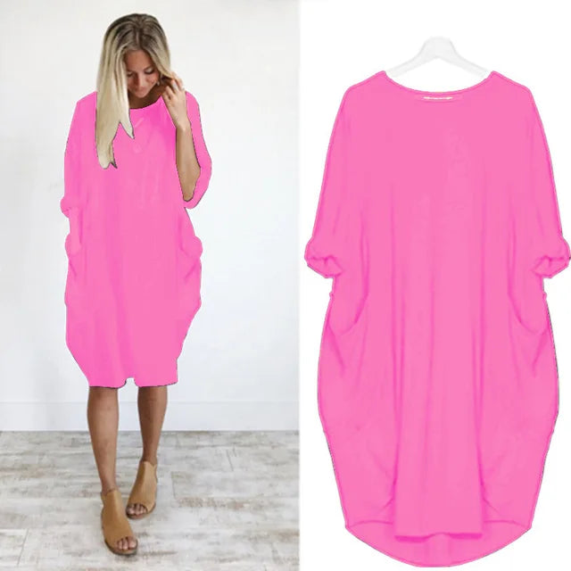 Axelle™ - Robe Confortable avec Poches