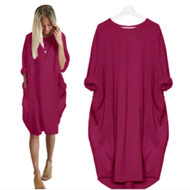 Axelle™ - Robe Confortable avec Poches