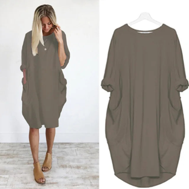 Axelle™ - Robe Confortable avec Poches