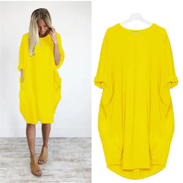 Axelle™ - Robe Confortable avec Poches