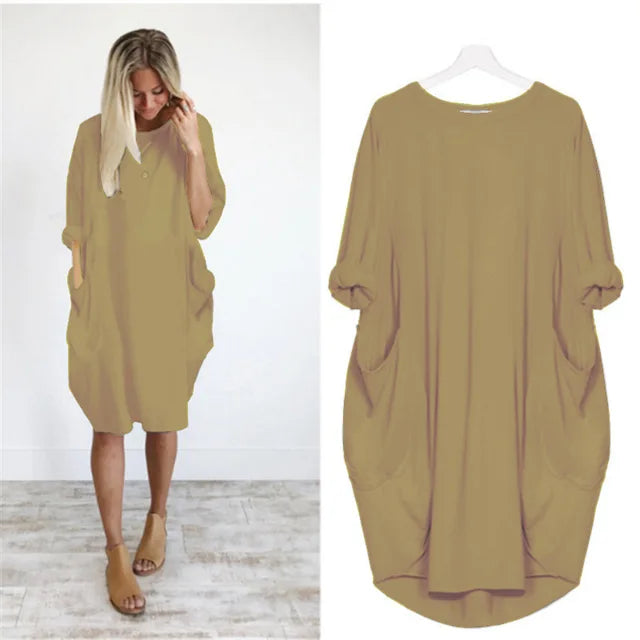 Axelle™ - Robe Confortable avec Poches
