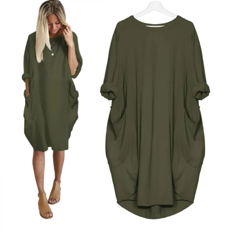 Axelle™ - Robe Confortable avec Poches