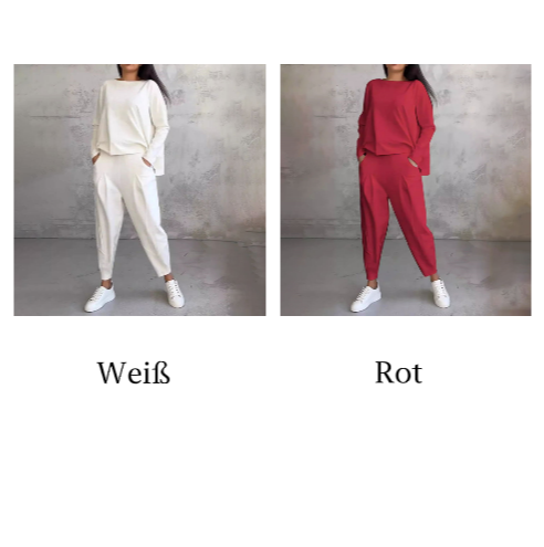 Ophélie™ - Manches longues avec col rond ＆ Pantalon Ensemble 2 pièces
