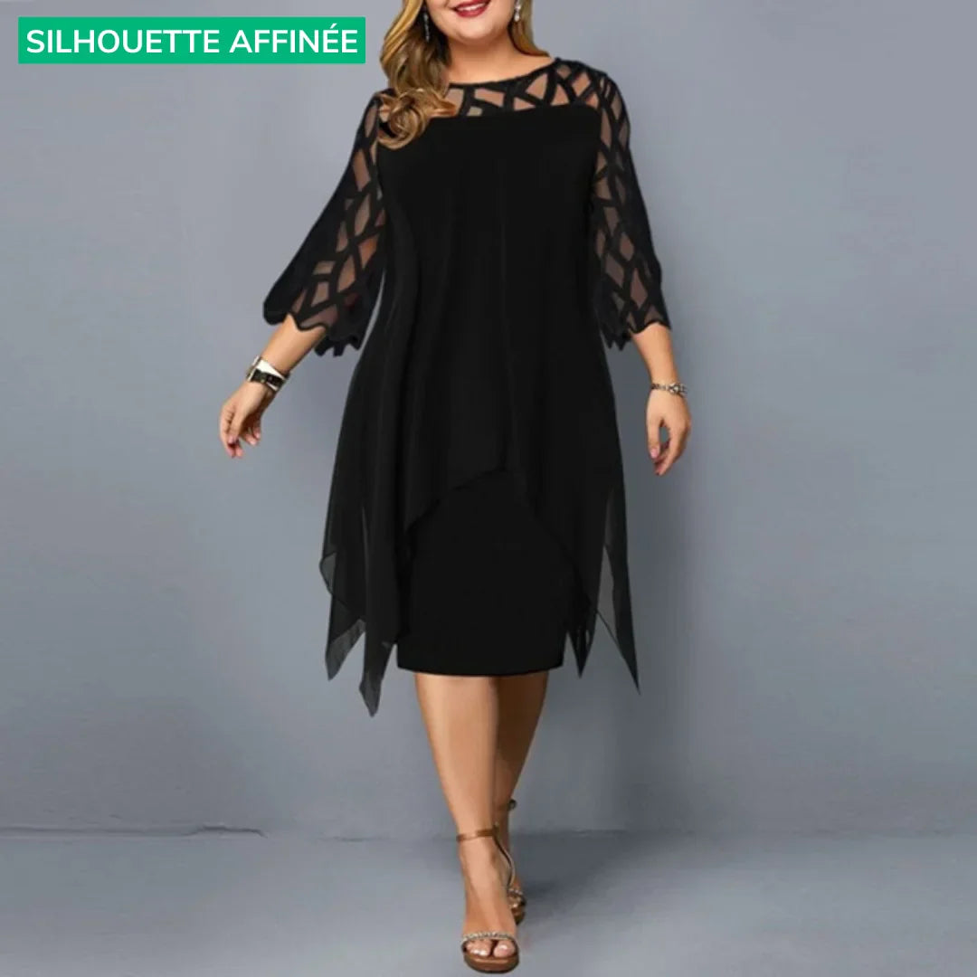 Laurienne™ - Robe Midi Fluide Grande Taille